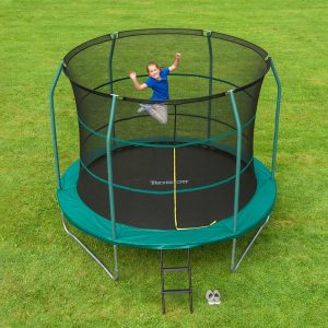 Exercise in the spring free trampoline and ricochet